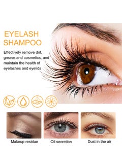 EELHOE Orange Blossom Vitamin C Eyelash Shampoo, Eyelash Shampoo 60ml + Mascara Wand + Brush, Foam Lash Shampoo Eyelash Cleanser for Extensions, Natural Orange Blossom Extract, Salon & Home Use  - Image 5