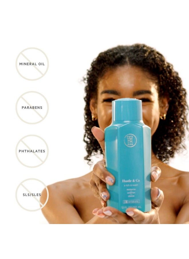 TPH by Taraji - Hustle & Co Hydrating Cowash With Olive Oil Shea Butter & Sage ; Nourishing Hair Rinse Sulfate Free Shampoo For Curly & Coily Hair ; Crueltyfree Vegan ; For Women & Men 12 Fl Oz - Image 1
