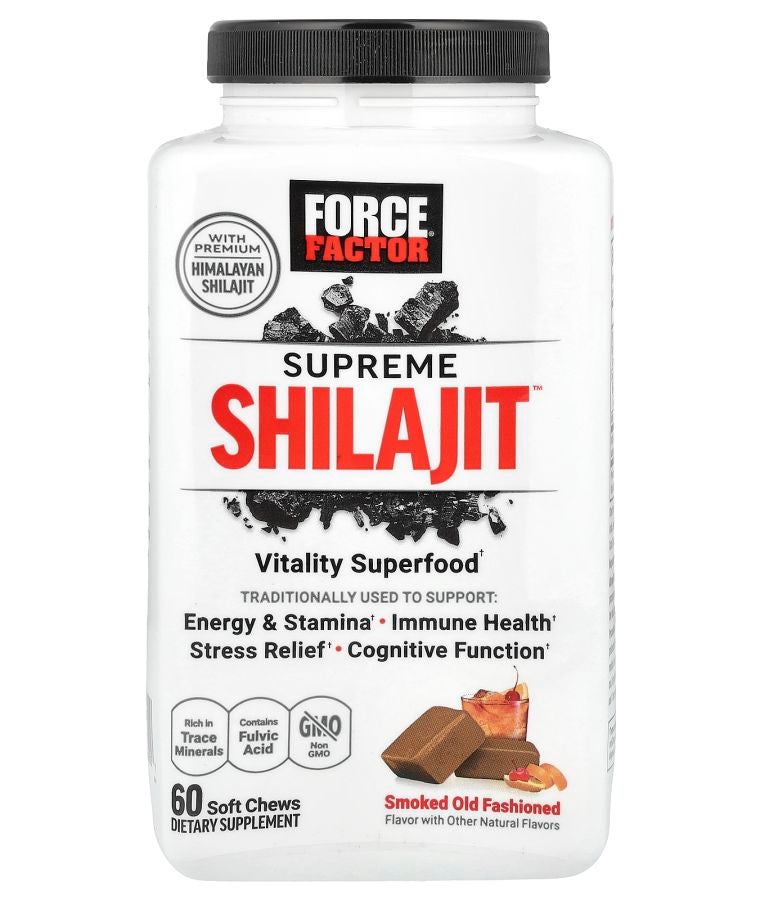 Force Factor Supreme Shilajit™ Smoked Old Fashioned 60 Soft Chews