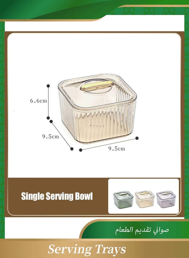 Anmi Snack Serving Platter Set – Divided Serving Tray with 4 Removable Dish Bowls – Perfect for Appetizers, Fruits, Desserts, Candy, Condiments, and Nuts – Ideal for Entertaining - Image 3