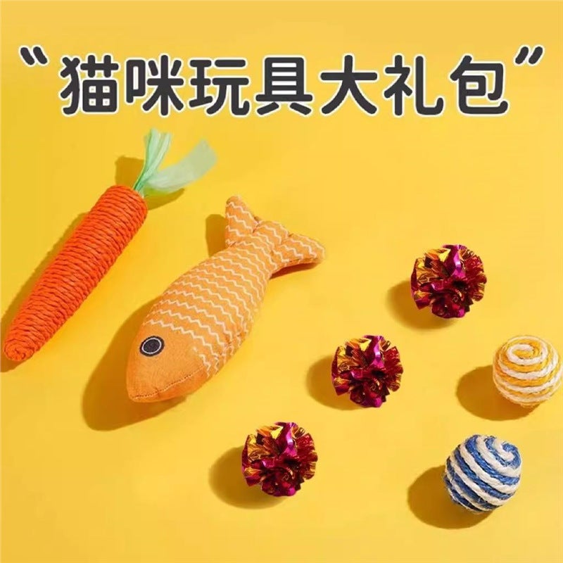 Cat Dental Chew Toy Set - Teething Stick & Wand Toy - Image 2