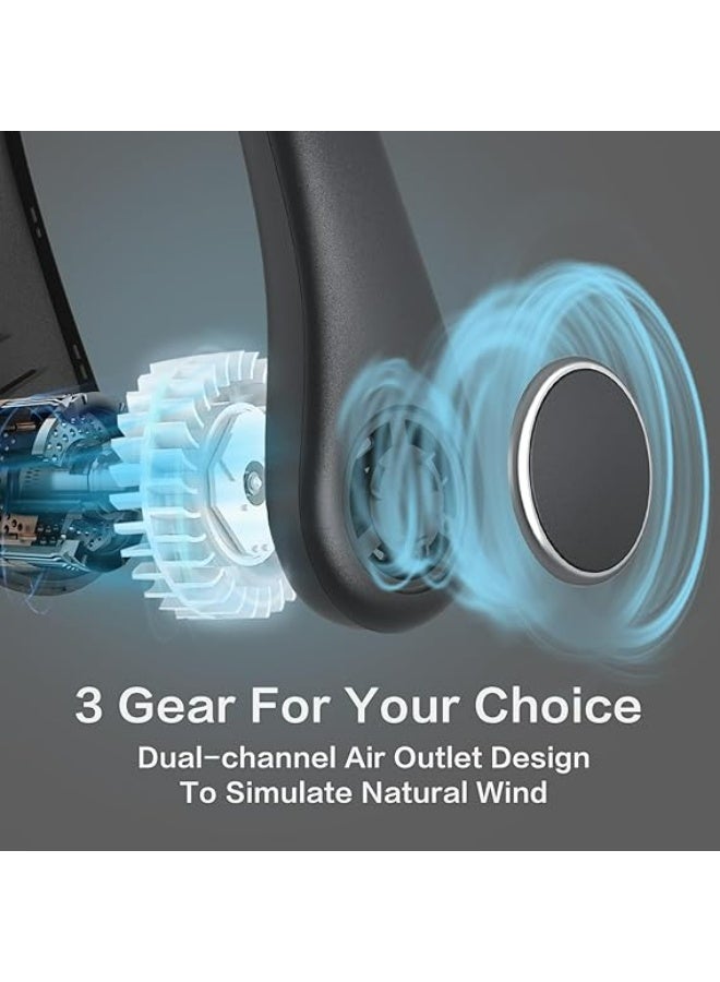 Bladeless Neck Fan, Portable Rechargeable Hands-Free Cooling Fan with 360° Airflow and USB Charging for Travel, Sports, Walking and Outdoor Activities, Assorted Colors, 1 Piece - Image 5