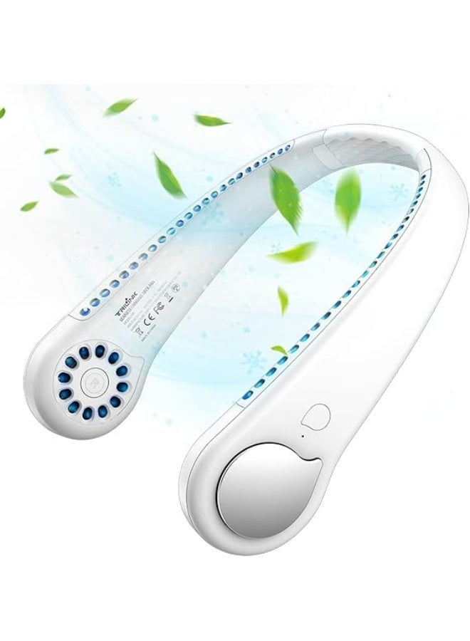 Bladeless Neck Fan, Portable Rechargeable Hands-Free Cooling Fan with 360° Airflow and USB Charging for Travel, Sports, Walking and Outdoor Activities, Assorted Colors, 1 Piece - Image 1