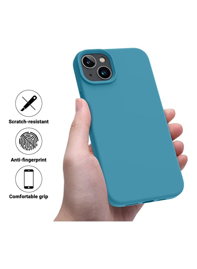 Designed for iPhone 14 Case, Silicone Shockproof Slim Thin Phone Case for iPhone 14 6.1 inch (Sky Blue) - Image 2