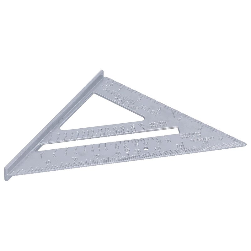 Triangle Ruler Aluminum Alloy 7in 45/90 Degrees Thickened Measuring Tool - Durable Construction, Clear Scale, Ideal for Woodworking and Crafts - Image 4
