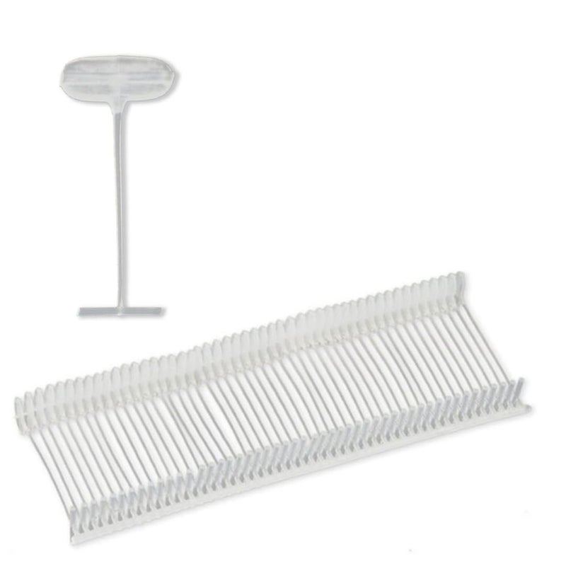 Pokornys 5,000 Staples (65 mm) - for Standard Labelling Gun I Tag Pins Made of Transparent Plastic for Labelling Clothes and Textile I Suitable for Cardboard Labels with Hole