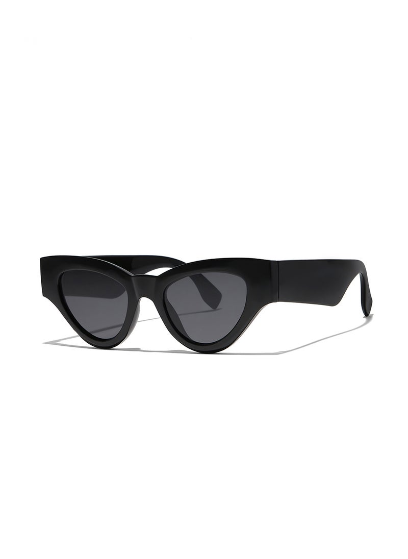 Blackout Periwinkle,Women Sunglasses, Cat Eye Sunglasses, UV Protection: UV400 (Black,Black)  - Image 1