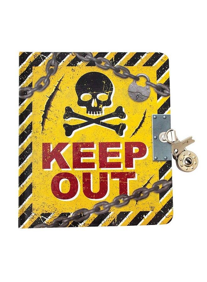 Playhouse Keep Out Lock & Key Lined Page Diary With Invisible Ink Pen For Kids - Image 1