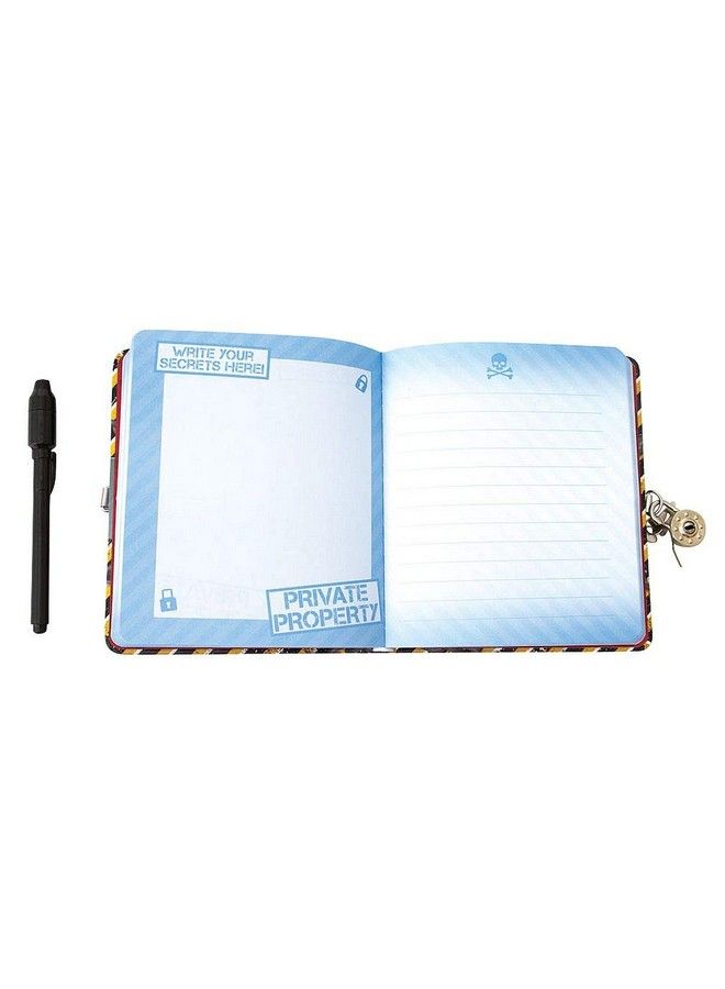 Playhouse Keep Out Lock & Key Lined Page Diary With Invisible Ink Pen For Kids - Image 3