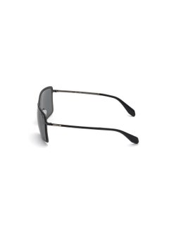 Adidas Men's UV Protection Navigator Shape Metal Sunglasses OR003601A60 - Lens Size: 60 Mm - Shiny Black  - Image 4