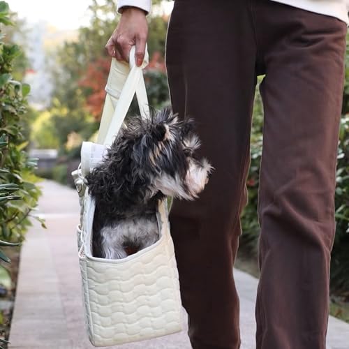 Patazone Small Dog Purse Rabbits Carrier BagAdult CatPuppy Carriers Bunny Bag with Multiple PocketsBreathable Mesh Soft CushionTraveling Pets Tote Picnic Outdoor 15lb Grey2 Large - Image 3