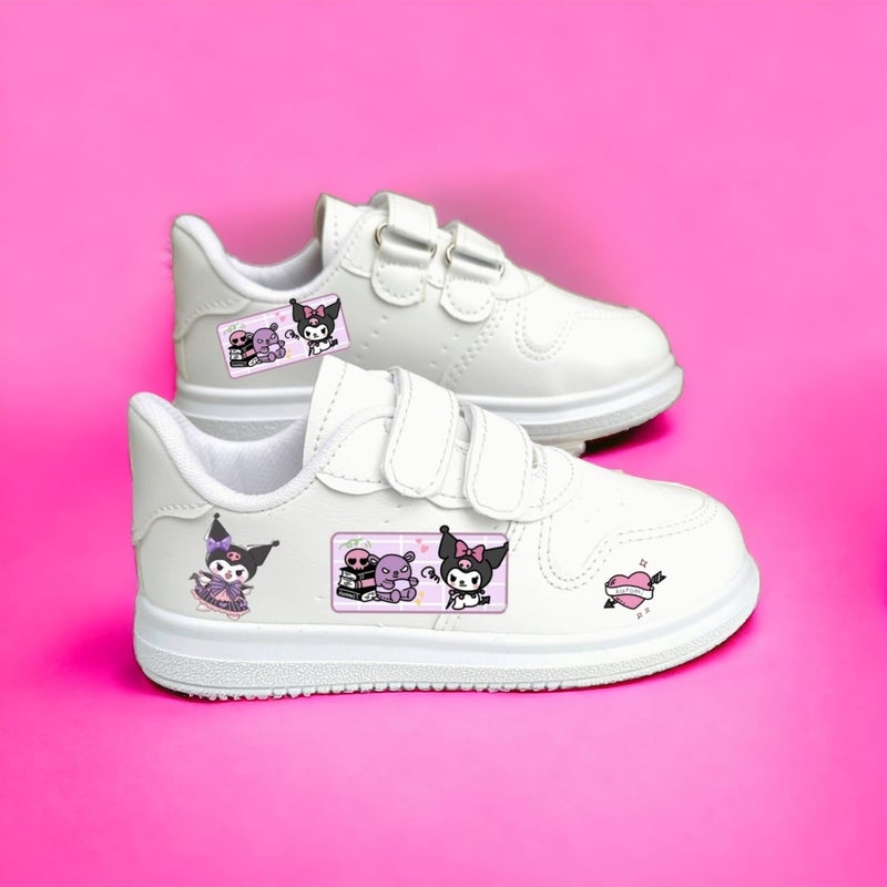 Amazoon Desing Amazon Design Kuromi Printed Sneaker Kids Sports Shoes  - Image 2