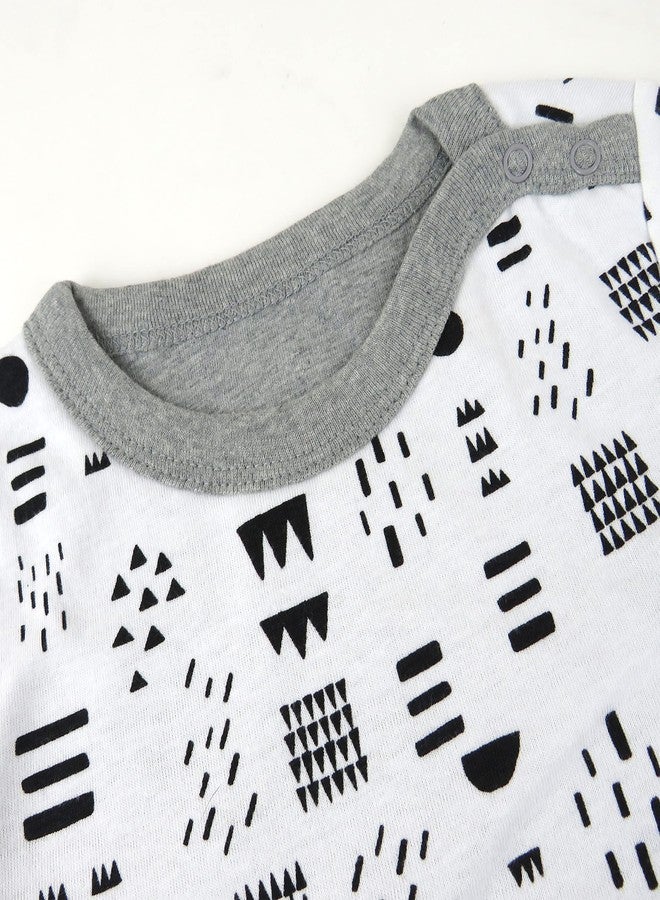 HonestBaby Organic Cotton Reversible Coverall, Pattern Play, 6-9 Months - Image 2