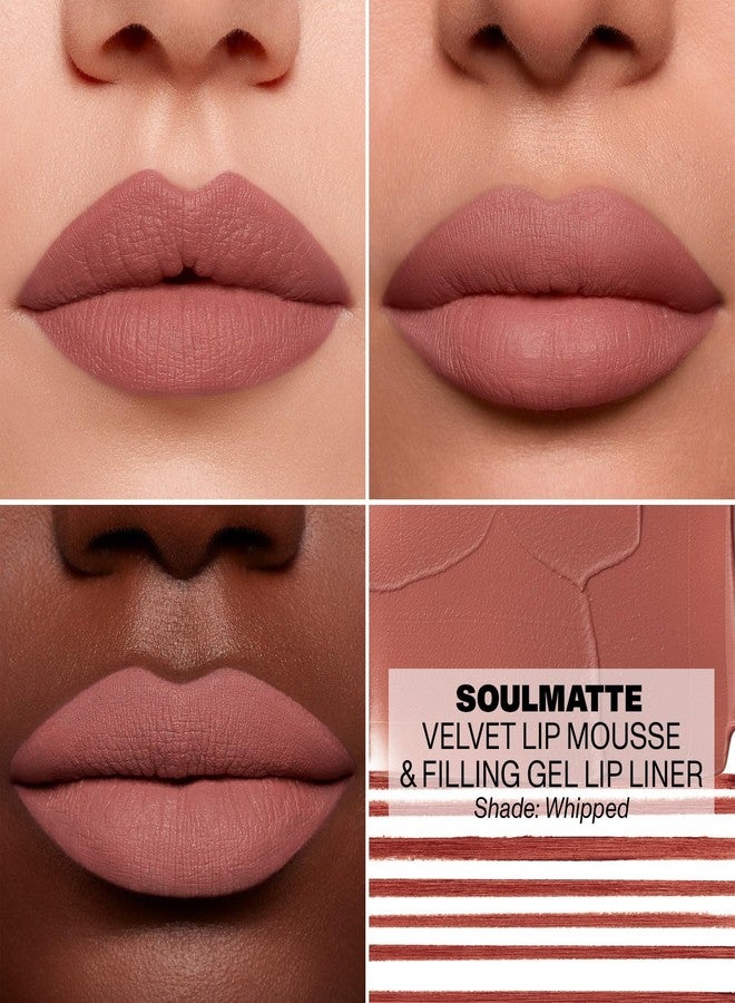 MORPHE Soulmatte Gel Lip Liner - Creamy Lip Pencil with a Matte Formula - Precision Contour Pencil with Sweet Almond & Tea Seed Oil for Long-Lasting Definition - Whipped (0.007 oz) - Image 5