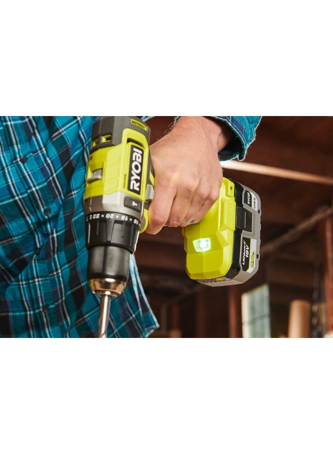 RYOBI Tools Ryobi 18V One+ Cordless Combi Drill Starter Kit, 2X2.0 Ah Batteries and Charger - Image 3