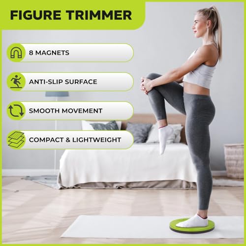 Figure Trimmer Core Abs Twister Board - Waist Sculptor Twister Board for Core & Ab Exercise - Waist Twisting Disc, Dizzy Disc Twist Board for Slimming Workout with 8 Magnets Reflexology - Image 2