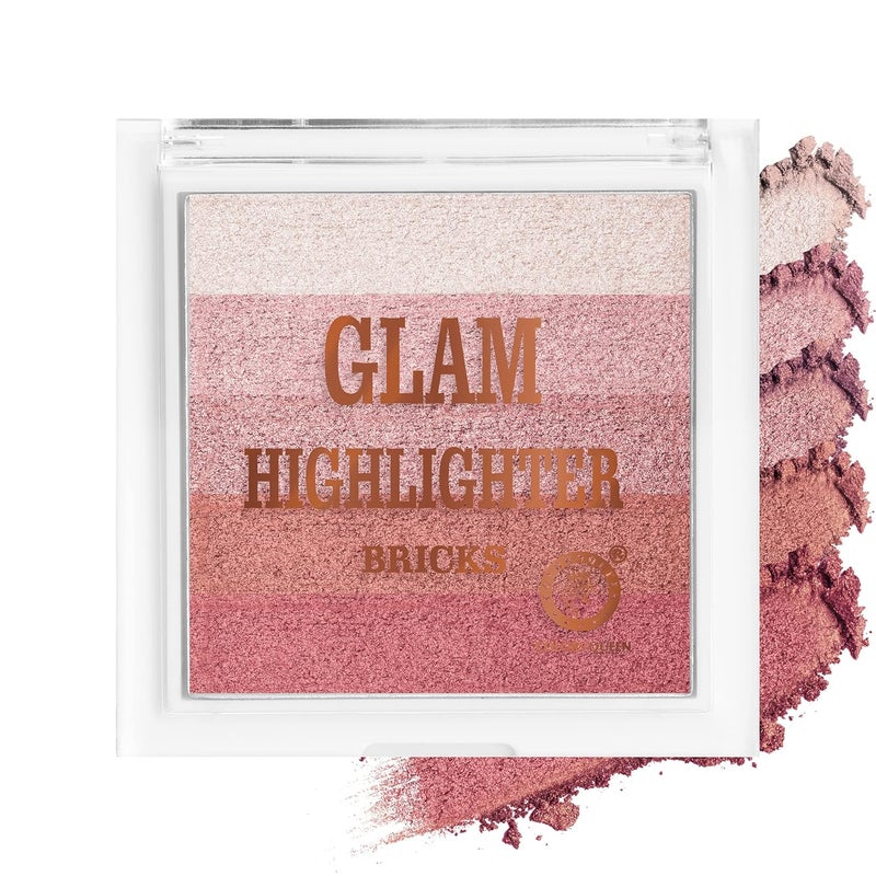 COLORS QUEEN Colors Queen Glam Highlighter for Face Makeup  Highlighter Makeup  MultiColor Highlighter Palette  0512g - Image 2
