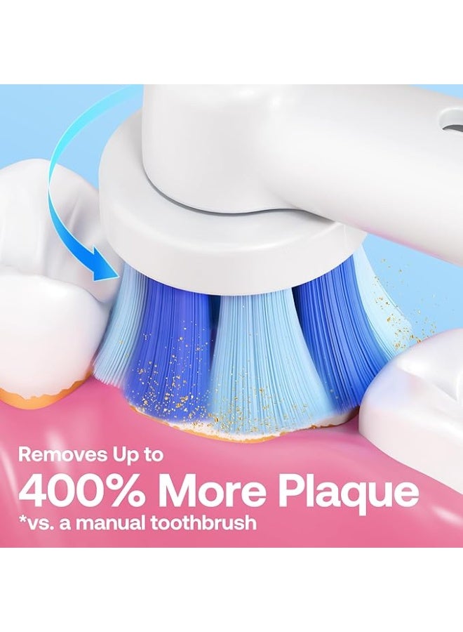 Bitvae R2 Rotating Electric Toothbrush for Adults with 8 Brush Heads, 5 Modes Rechargeable Power Toothbrush with Pressure Sensor, White - Image 5