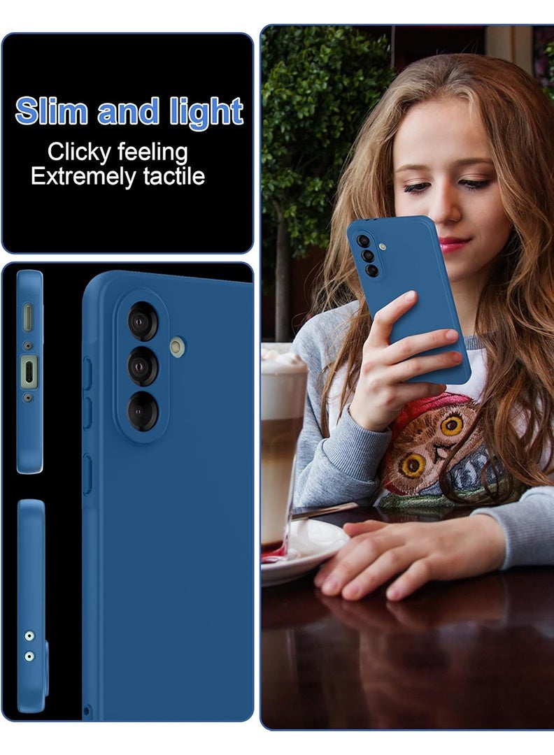 رفع القضية متوافق مع حافظة A36 مقاس 6.64 بوصة، كمبيوتر شخصي ممتاز غير لامع [ناعم مضاد للخدش] غطاء هاتف نحيف واقٍ مقاوم للصدمات لهاتف A36 2025، أزرق - Image 2