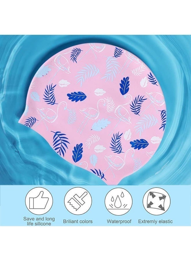 Waterproof silicone swim cap for men and women, flexible swim cap for women and adults - Image 2