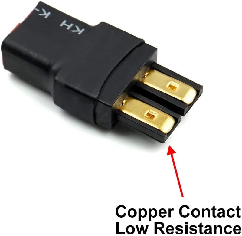 elechawk 4 PCS Female T-Plug Deans to Male Adapter Compatible with TRX Connector for RC Battery ESC and Charger - Image 3