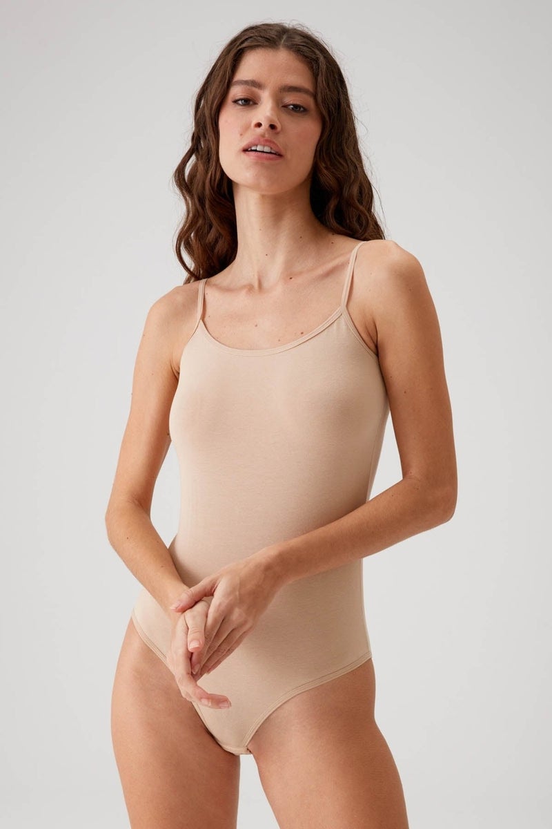 pierre cardin 2-Pack Economical Package Ten 3004 Thin Strap Basic Cotton Snap Bodysuit / Undershirt Set  - Image 3