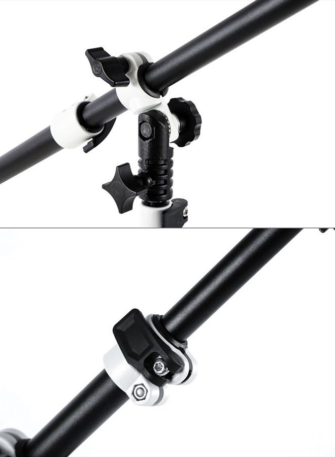 Fotoconic Multi Functional Reflector Holder, Boom Arm, Background Crossbar (21"-49" / 53-125cm) with Solid Locking Metal Swivel Head Grip - Image 5