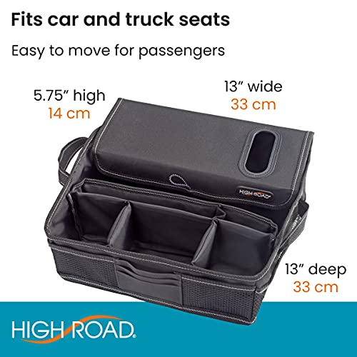 High Road SeatStash Car Front Seat Organizer for Driver and Office Storage with Tissue Holder and Divided Multipurpose Compartments - Image 5