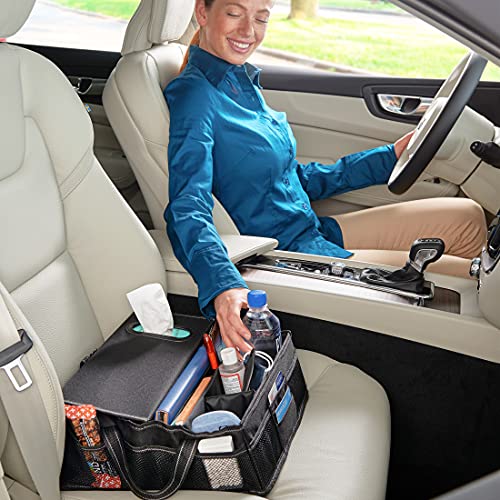 High Road SeatStash Car Front Seat Organizer for Driver and Office Storage with Tissue Holder and Divided Multipurpose Compartments - Image 2