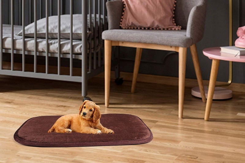 Metron- Dog Cat Pet Bed Mat Soft Crate Mat with Anti-Slip Bottom Machine Washable Pet Mattress for Dog Cat Sleeping-Small Size - Image 1