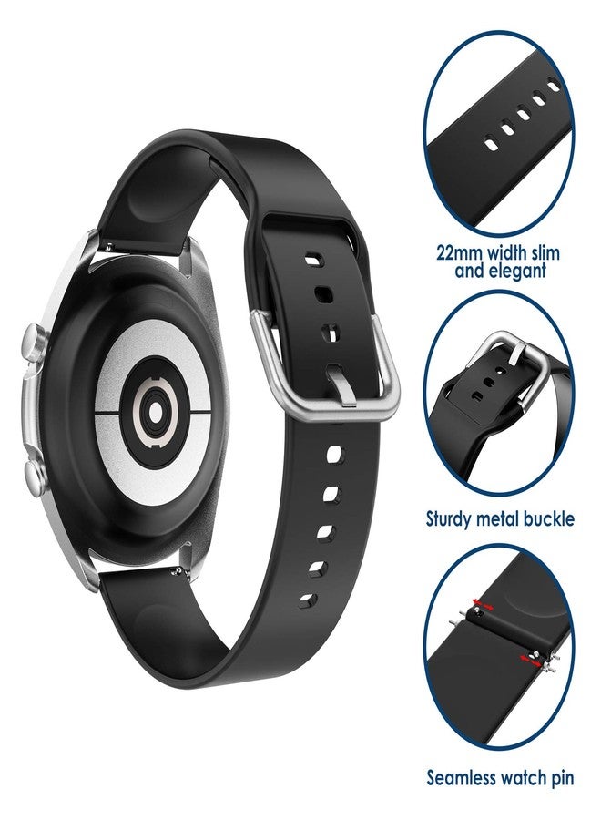 Simpeak 11-Pack 22mm Width Quick Release Watch Band Straps, Women Men Soft Silicone Bands Bracelet Sports Strap Compatible with Samsung Galaxy Watch 3 45mm/Galaxy Watch 46mm/Gear S3 Frontier Classic - Image 5
