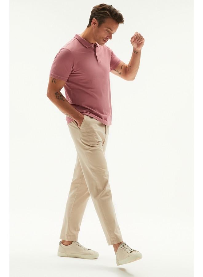 جون تي شيرت بولو رجالي قطن % بنقشة خلية النحل - Image 2