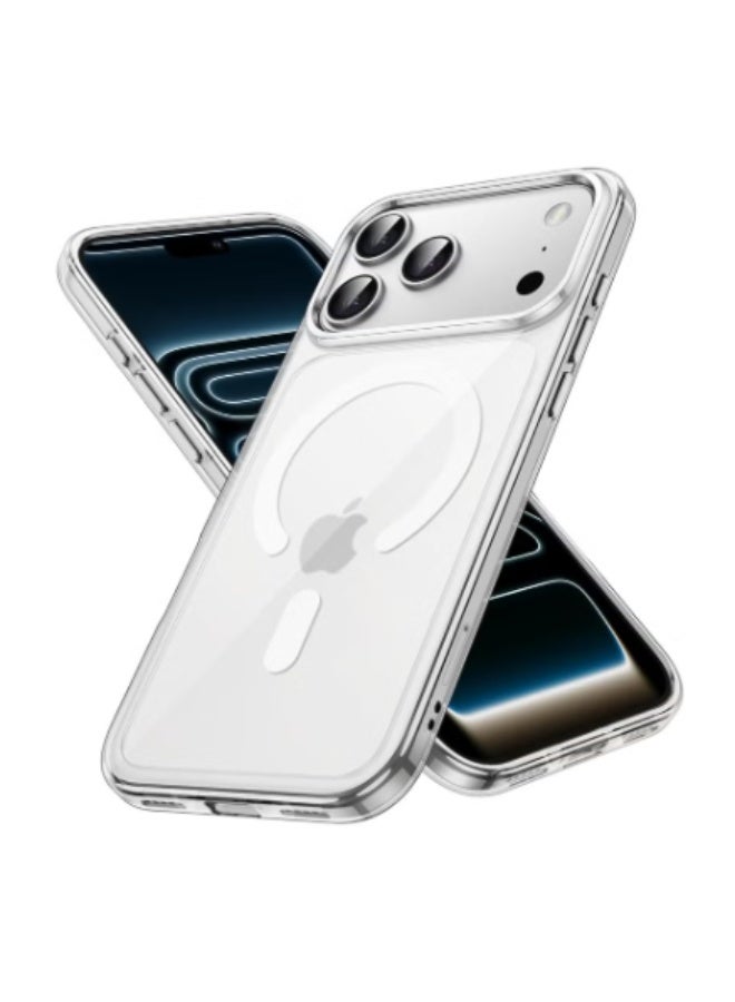 RTZ Case Cover for iPhone 17 Pro 6.3 inch, Compatible with MagSafe, Scratch-Resistant Back, Anti-Scratch Clear Back Magnetic Phone Cover