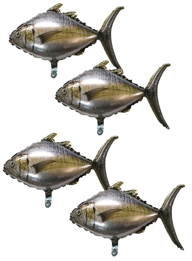 LYK Fish Foil Balloons Realistic Inflatable Carp Tuna Mylar Balloon for Fishing Themed Party Decorations Gone Fishing Party Decorations Supplies - Image 1