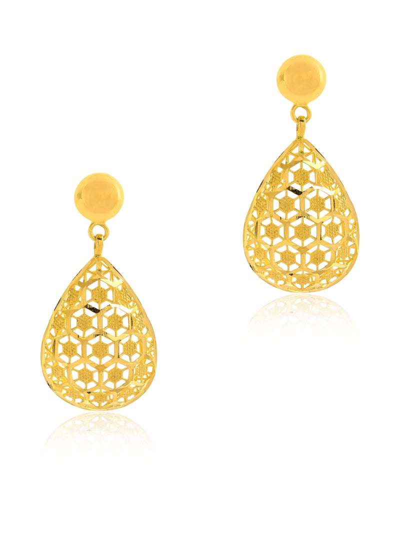 BAFLEH JEWELLERY Make Every Occasion Special with 21k Gold Earrings - Image 1