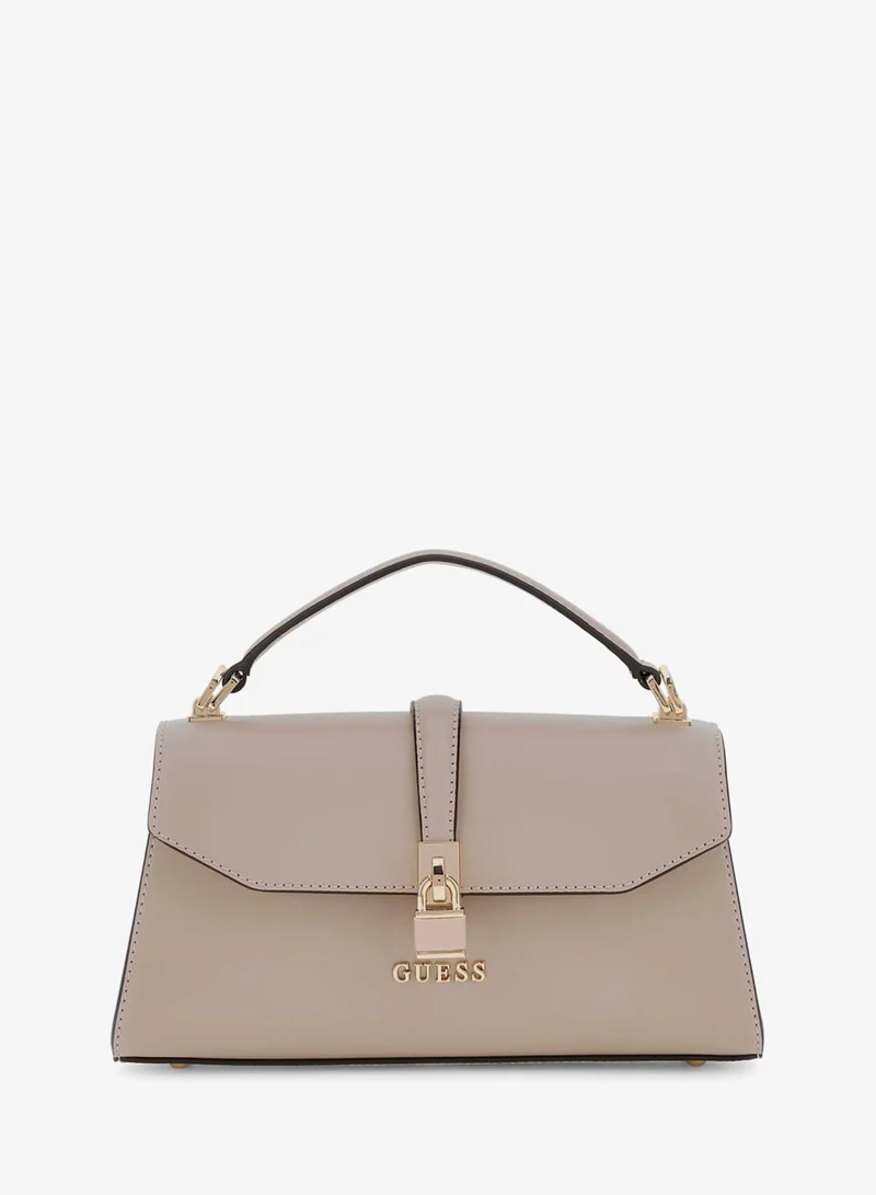 GUESS Queensland Top Handle Flap Shoulder Bag