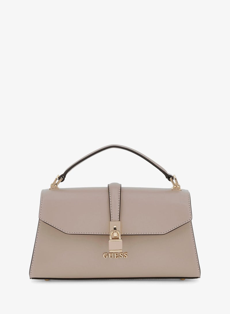 GUESS Queensland Top Handle Flap Shoulder Bag - Image 1