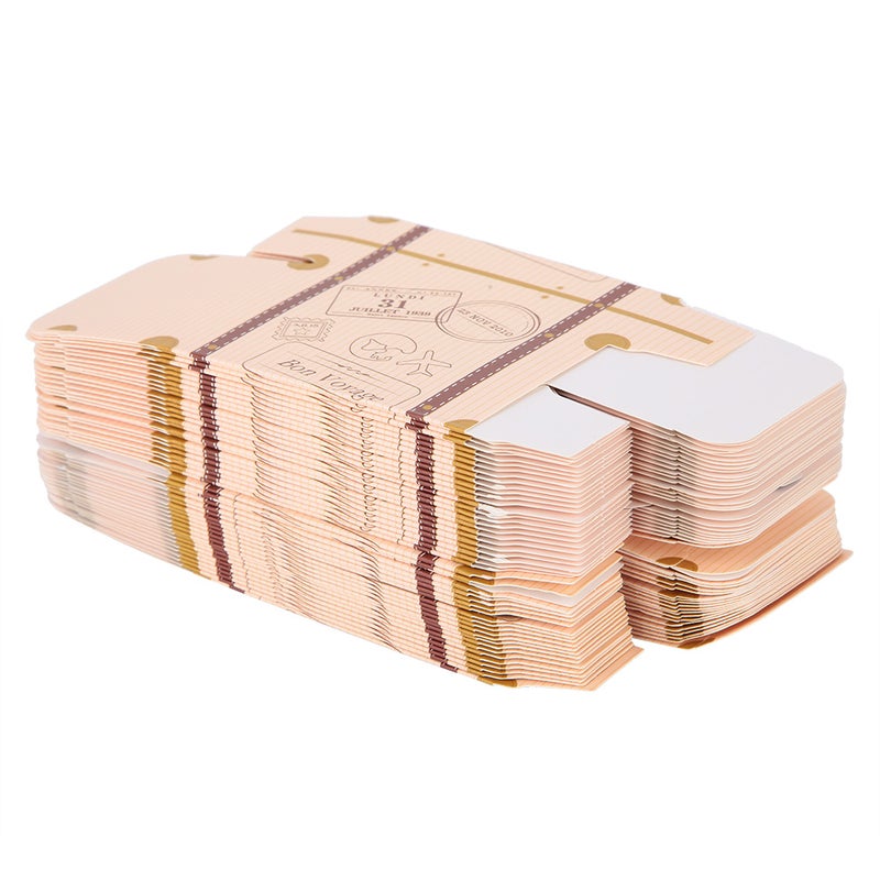 50Pcs Suitcase Favor Boxes Vintage Favor Box Candy Gift Bag for Travel Theme Party Wedding - Image 5