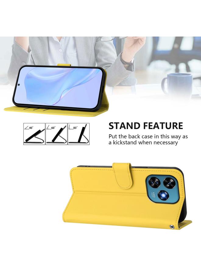 اس-توب جراب لهاتف Oukitel C51 مصنوع من الجلد بلون سادة مع حبل تعليق - Image 3