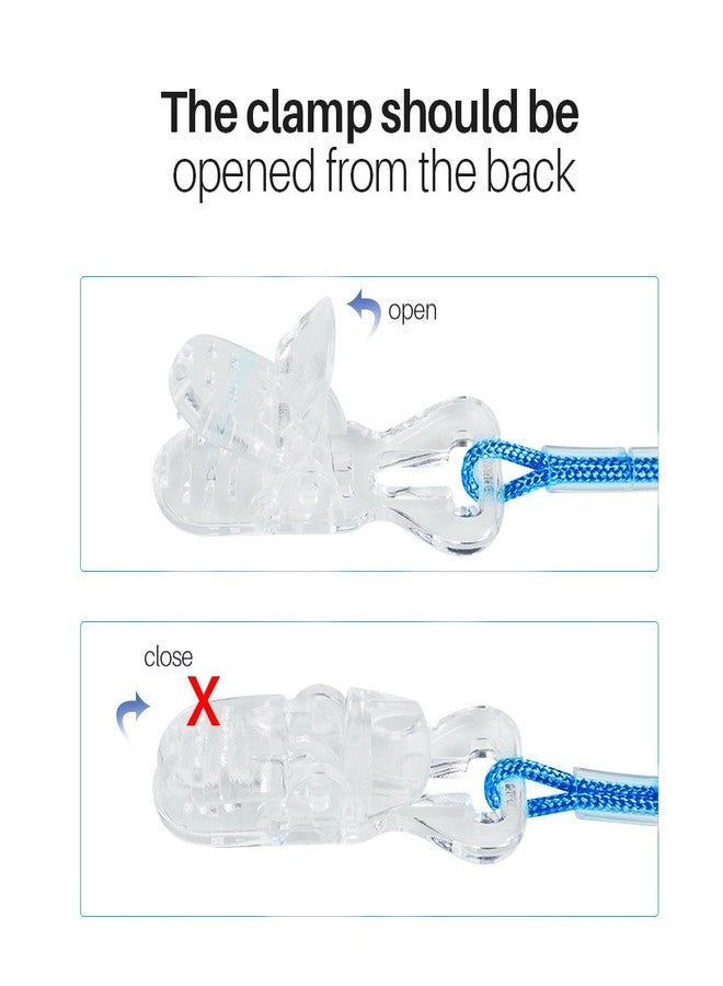 SoundLink Hearing Aids Clip for Adults - Portable Hang Rope Anti-Lost Lanyard Fixation Cord Protection Rope Otoclips for Seniors (Blue) - Image 4