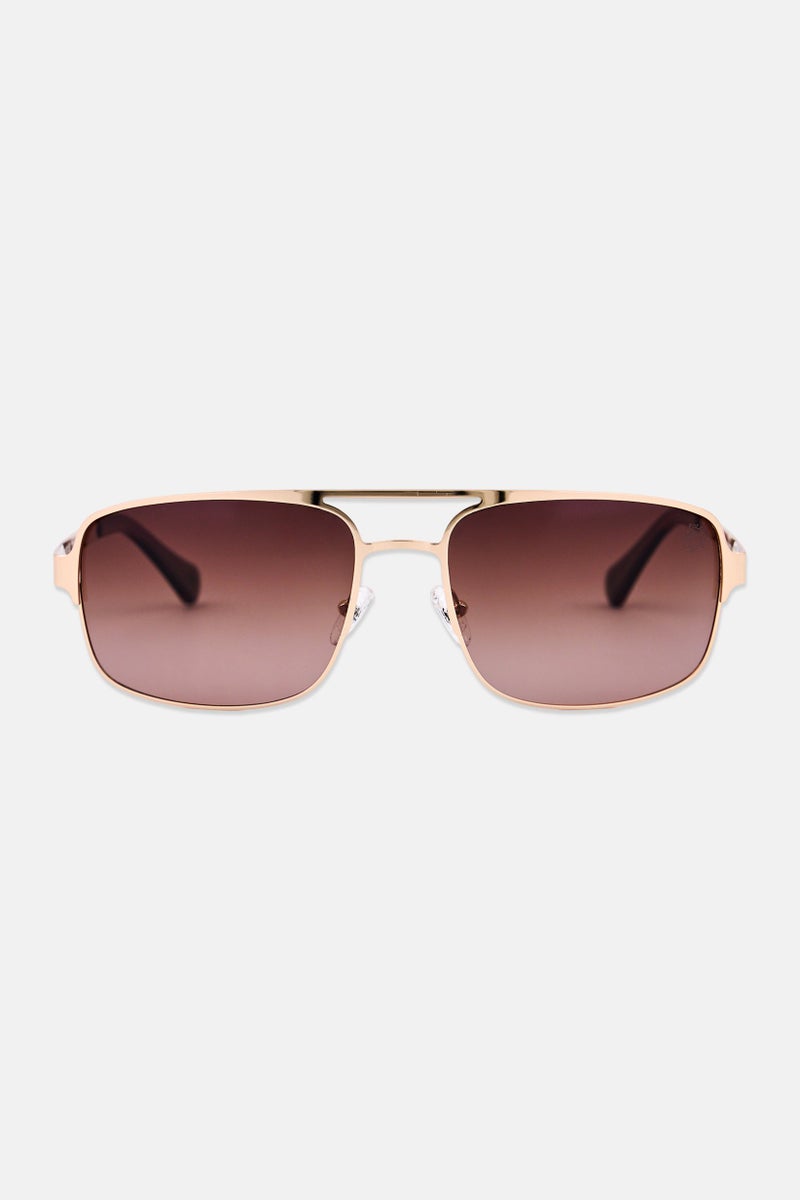 Timberland Men TB0006532H63 Aviator Sunglasses, Gold - Image 1