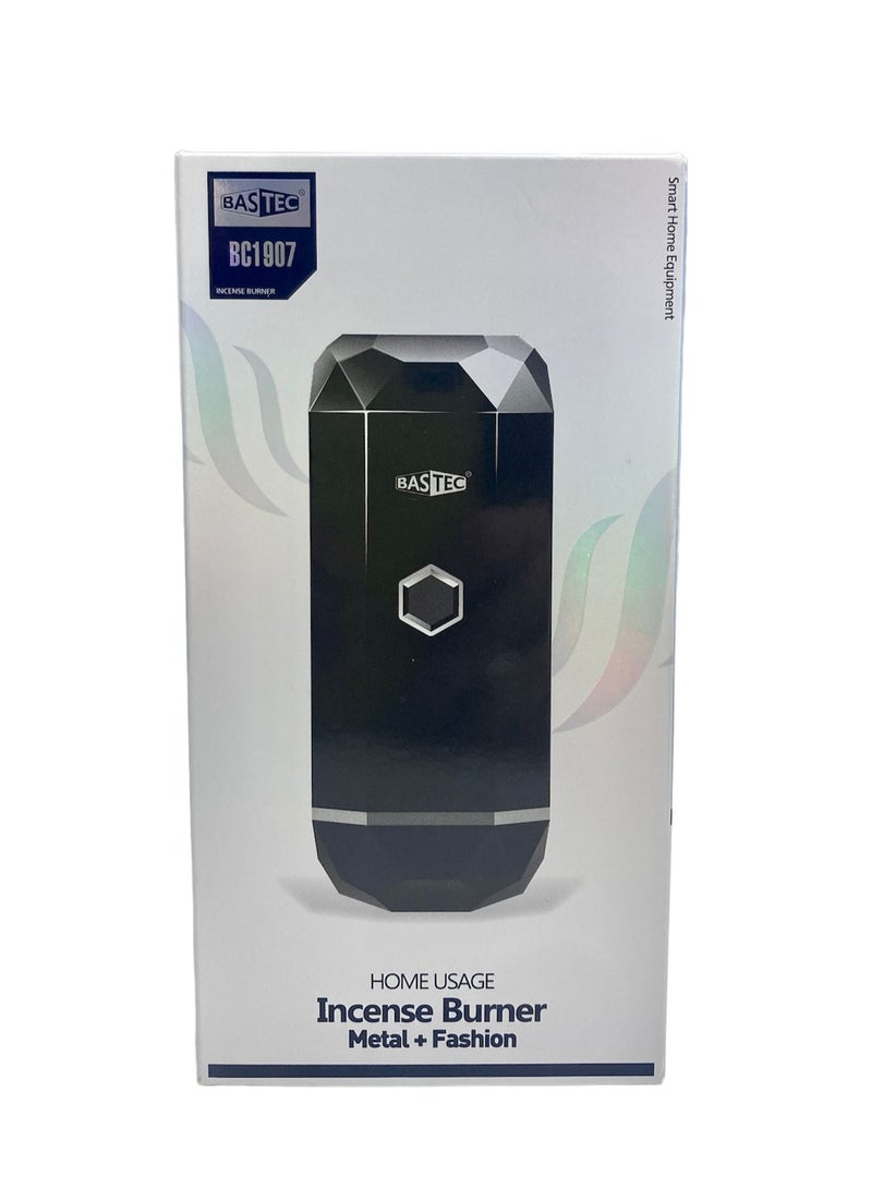 باس تيك مبخرة الكترونية بشكل كريستالي تعمل بالشحن وسهلة الحمل - اسود - Image 2