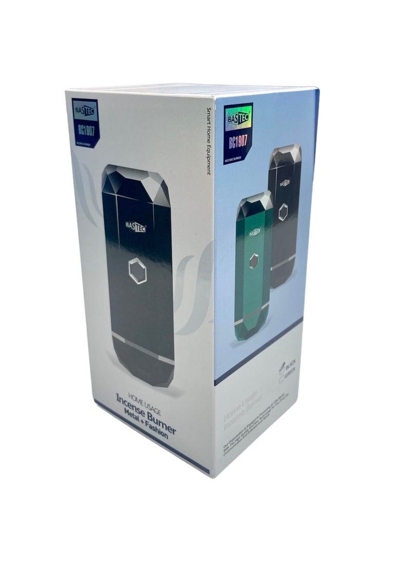 باس تيك مبخرة الكترونية بشكل كريستالي تعمل بالشحن وسهلة الحمل - اسود - Image 3