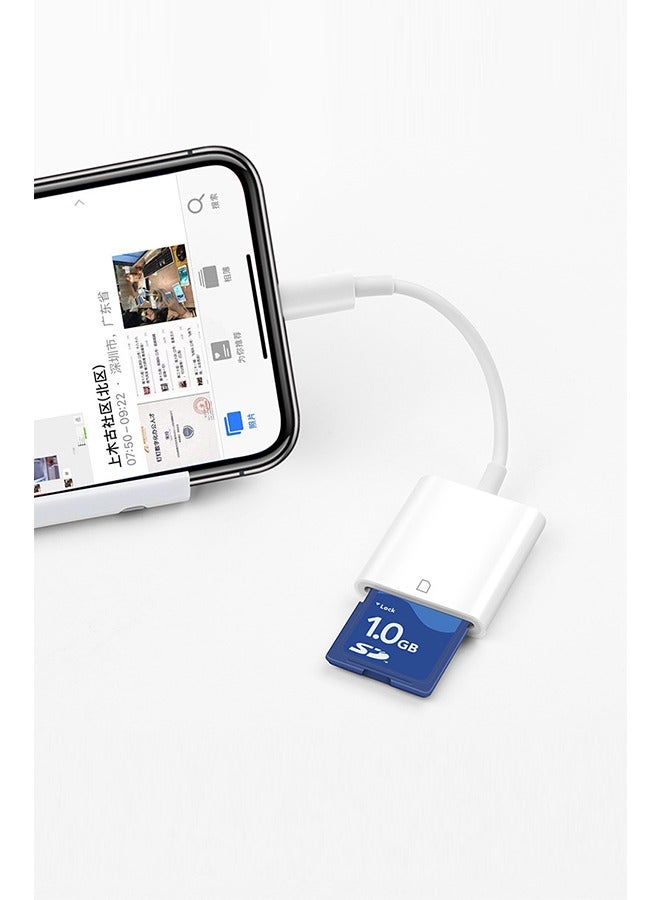 SD Card Camera Reader White - Image 2