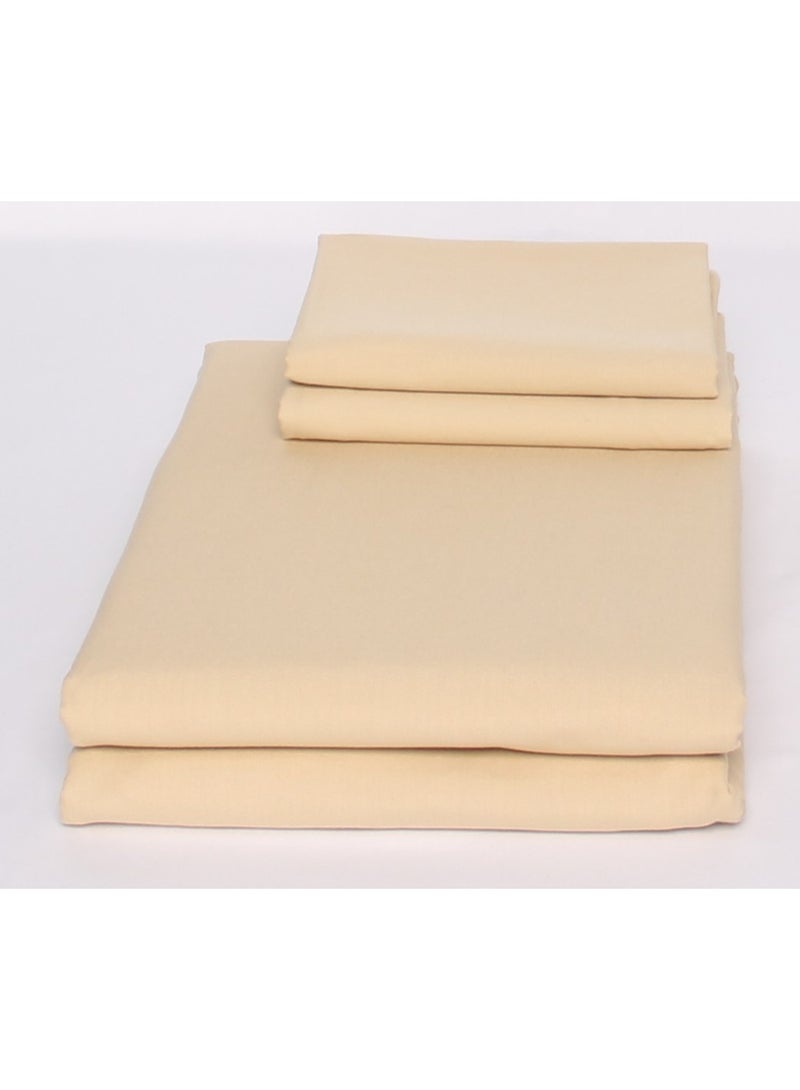 300 TC Premium Giza 86 Egyptian Cotton Fitted & Flat Percale Bed Sheets – 3 Pcs, Ultra-soft, breathable, and luxurious bedding set crafted from long-staple Egyptian cotton for a restful, sophisticated sleep.