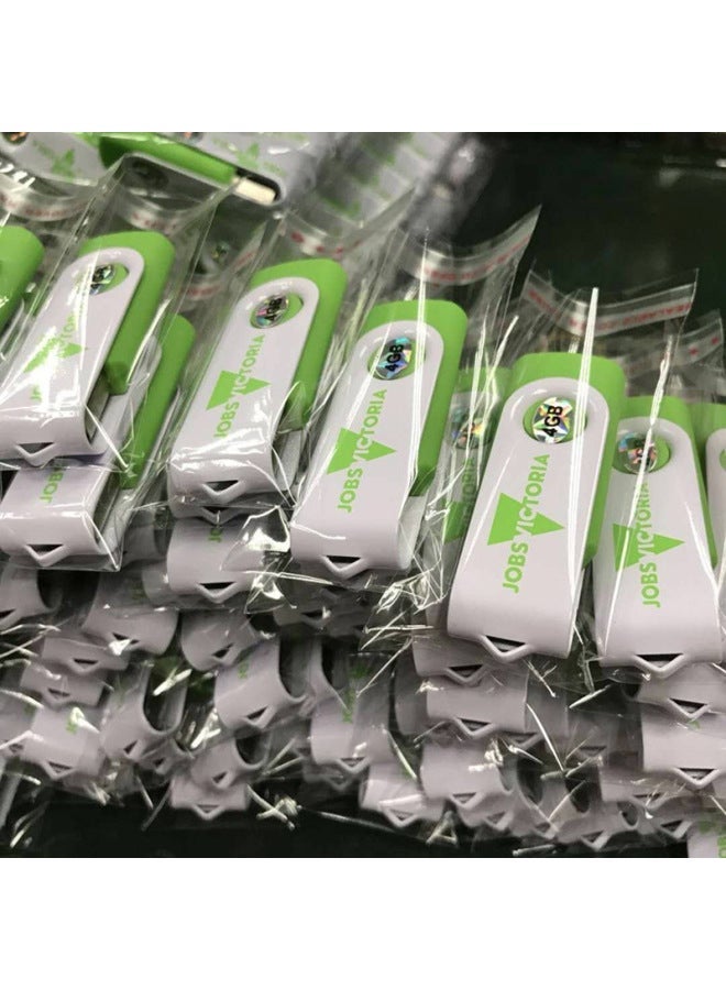 Rotating USB Flash Drive Small Capacity 1g2g4g8g Gift Manufacturers Blue Metal Clip Drive-Color:White-Capacity:4GB - Image 4