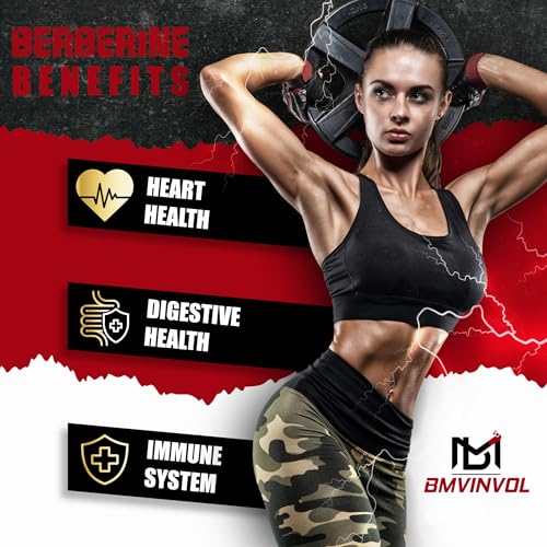 BMVINVOL 2 Pack Berberine HCl- Plus Ceylon Cinnamon, Turmeric, Milk Thistle, Artichoke, Black Pepper, Berberine HCI Root Supplements Pills - Immune System - Image 5