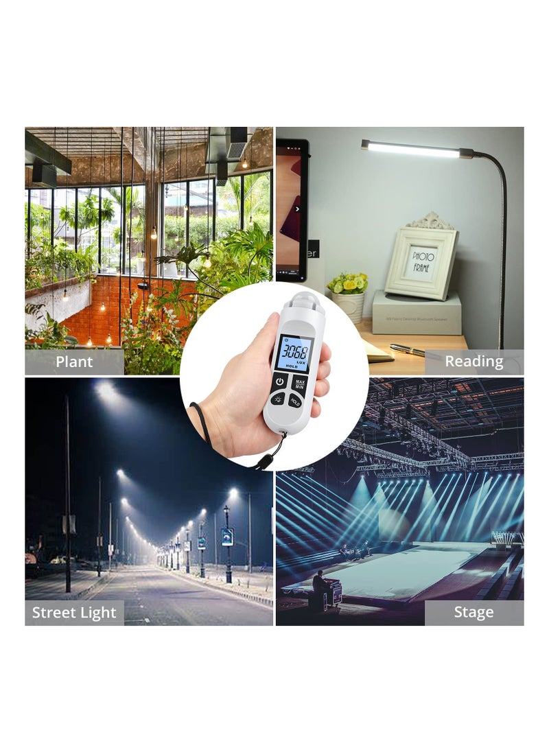 Y&D - Light Meter, Handheld Photometer, Support Max/Min Modes Meter Range up to 200,000 Lux Luxmeter Digital Brightness Measuremen Instrument with LCD Characters Display - Image 1