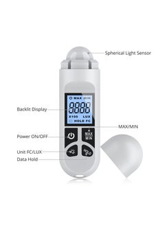 Y&D Light Meter, Handheld Photometer, Support Max/Min Modes Meter Range up to 200,000 Lux Luxmeter Digital Brightness Measuremen Instrument with LCD Characters Display  - Image 5
