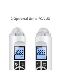 Y&D Light Meter, Handheld Photometer, Support Max/Min Modes Meter Range up to 200,000 Lux Luxmeter Digital Brightness Measuremen Instrument with LCD Characters Display  - Image 3